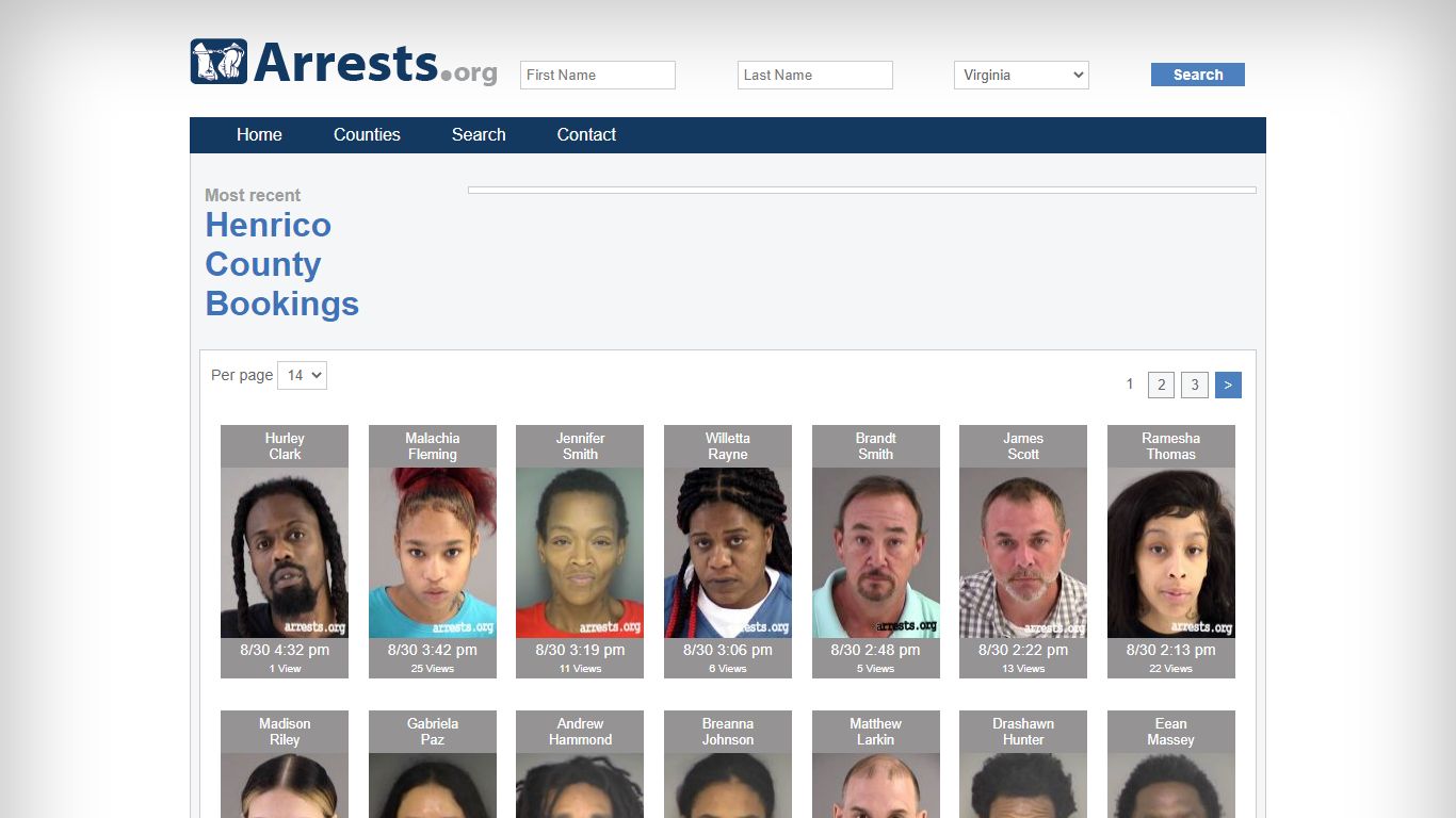 Henrico County Arrests and Inmate Search